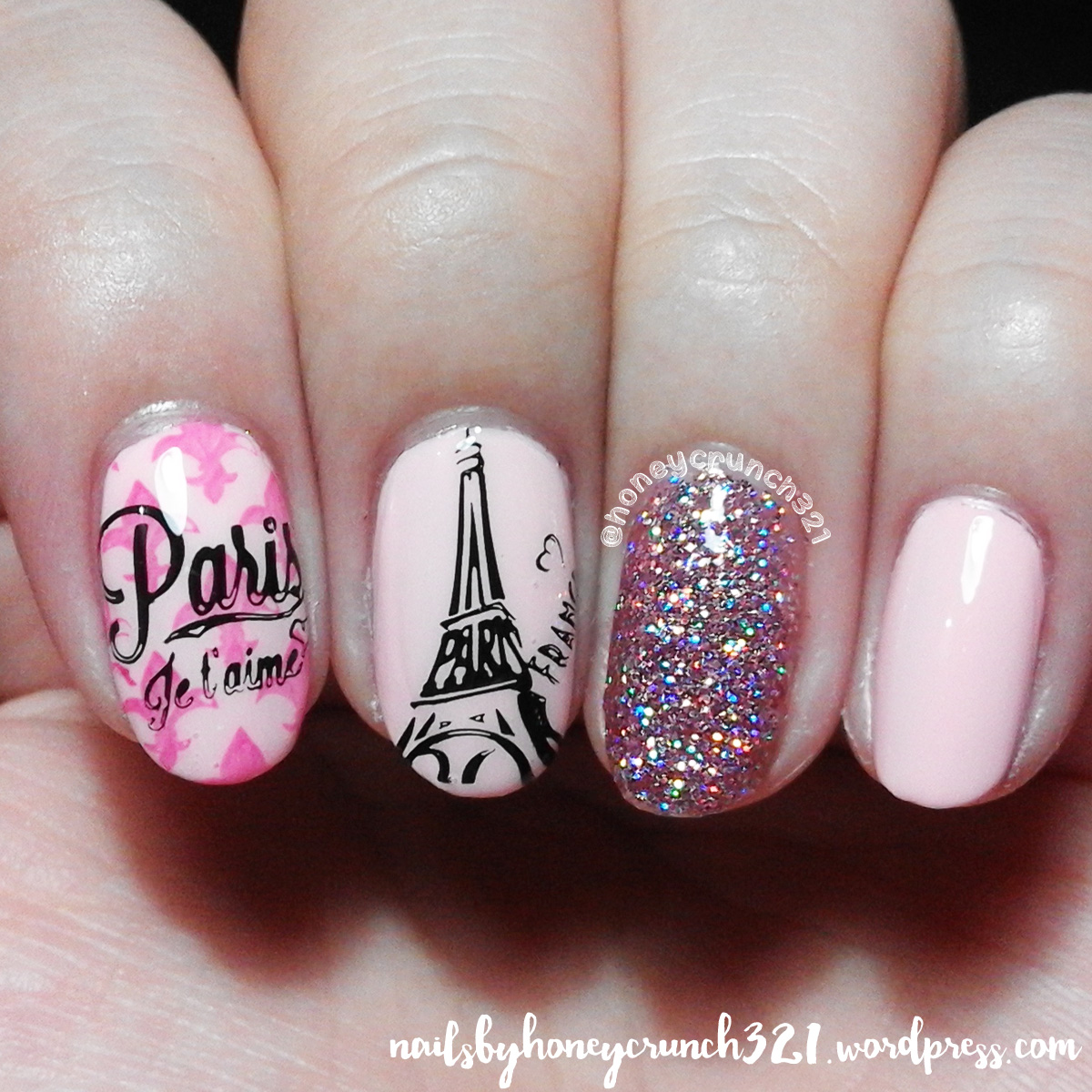 Nails Stamping Plate - PARIS – Pink Mask
